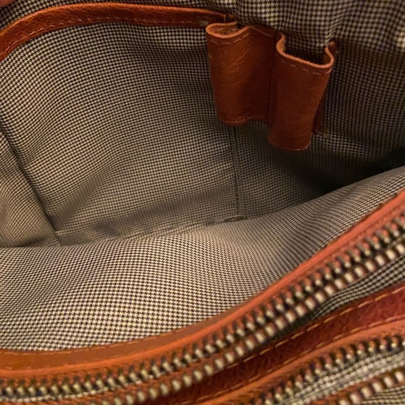 Spikes&Sparrow Unisex Messanger Stlye Flap Bag Crossbody Bag Brown Leather - Picture 7 of 10